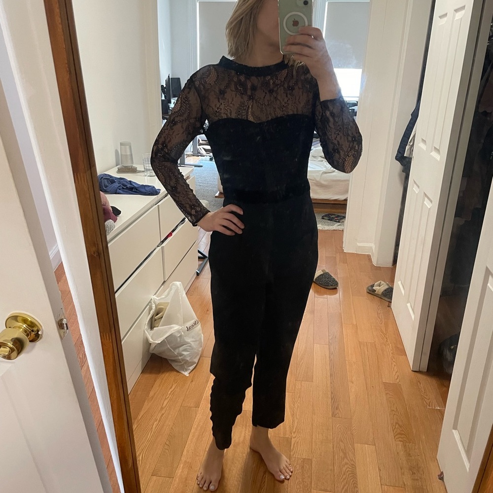 Zara Medium Corset & Lace Jumpsuit